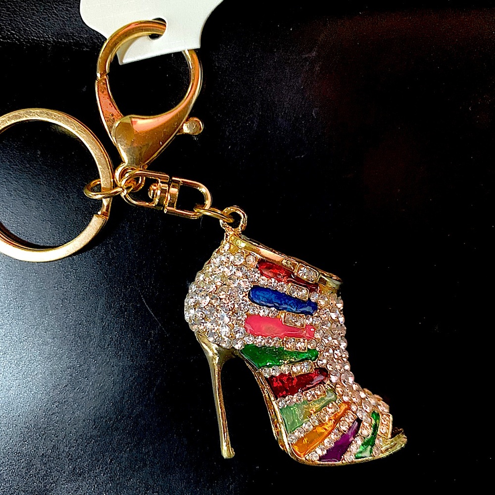 Bling Stiletto Shoe - Keychain Keyfob